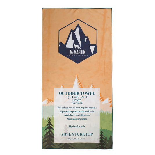 LT95039  Schnelltrocknendes Outdoor-Handtuch mit individueller Bedruckung.