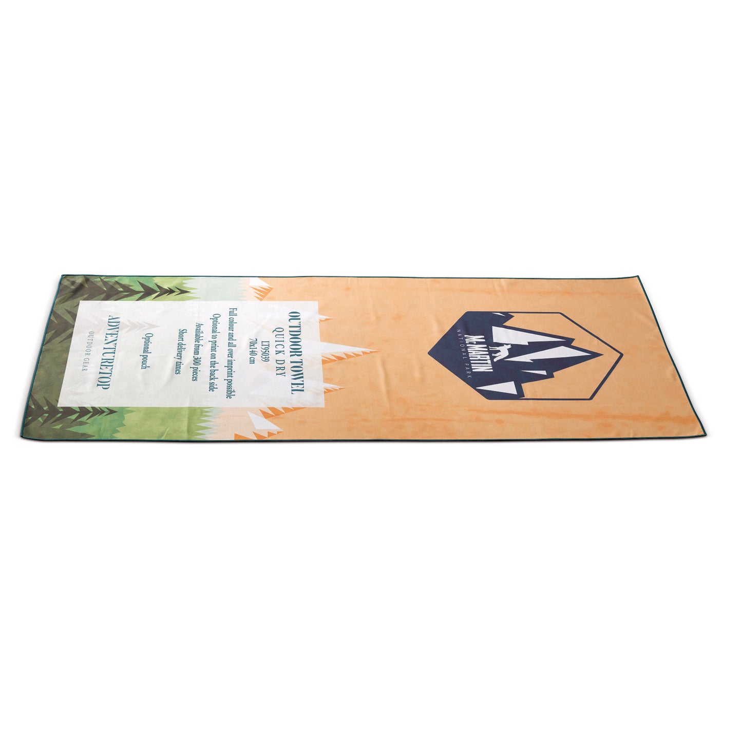 LT95039  Schnelltrocknendes Outdoor-Handtuch mit individueller Bedruckung.