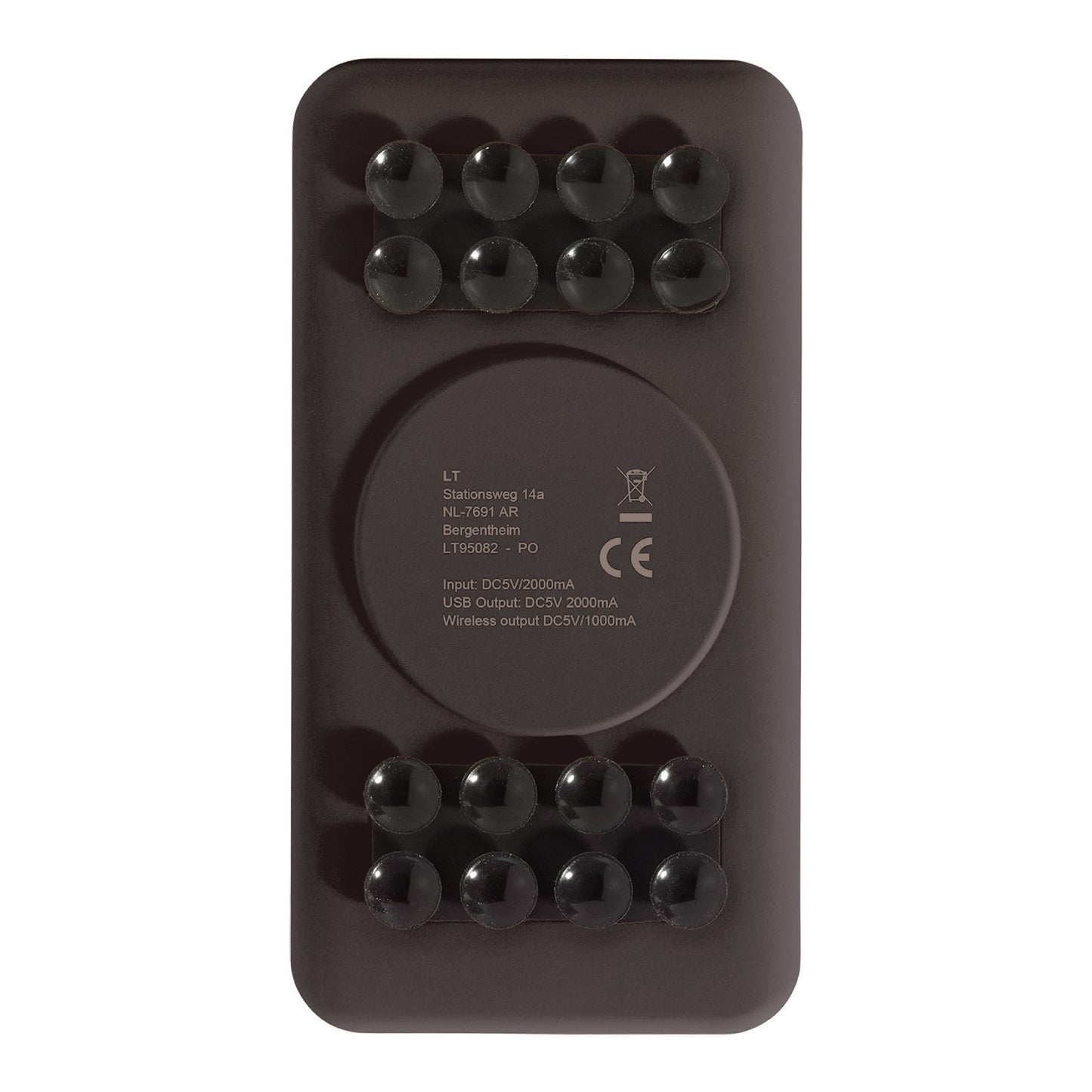 LT 95082  Powerbank Blade, kabellos, 4000mAh, Saugnäpfe