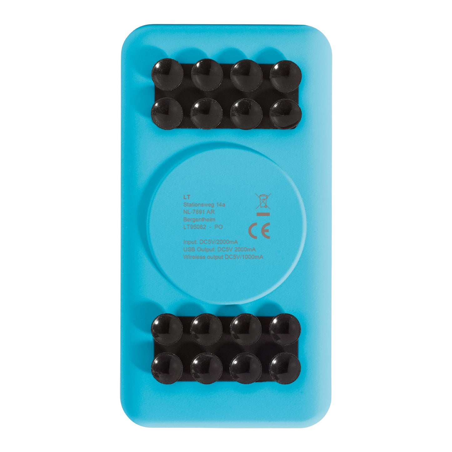 LT 95082  Powerbank Blade, kabellos, 4000mAh, Saugnäpfe