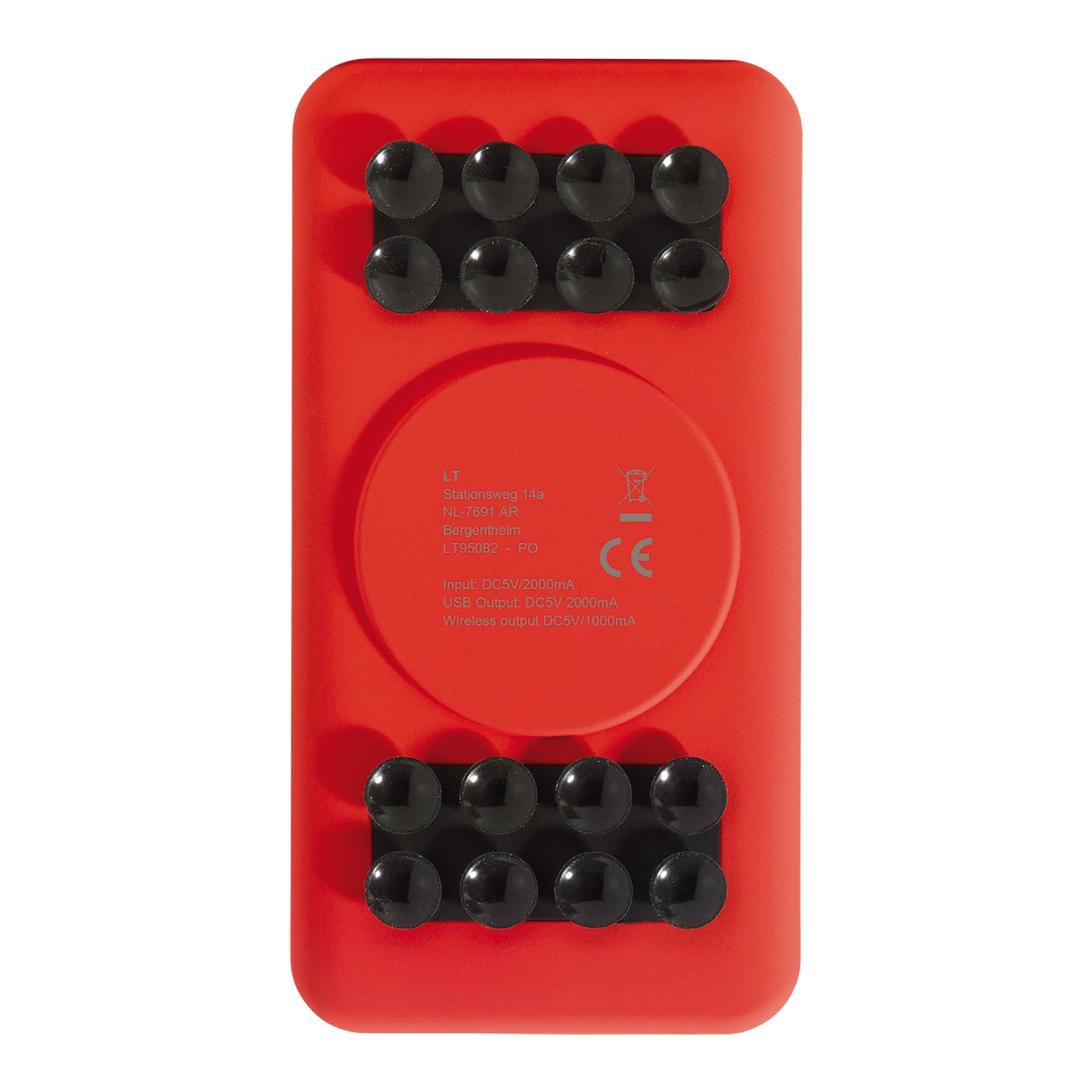 LT 95082  Powerbank Blade, kabellos, 4000mAh, Saugnäpfe