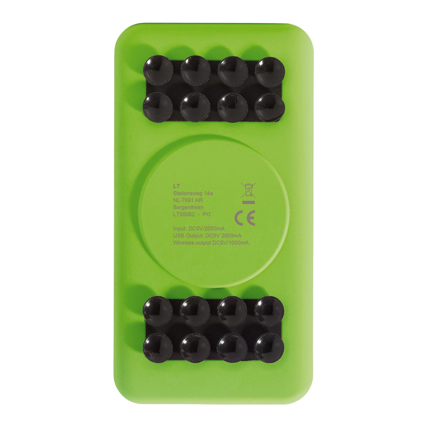 LT 95082  Powerbank Blade, kabellos, 4000mAh, Saugnäpfe