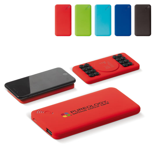 LT 95082  Powerbank Blade, kabellos, 4000mAh, Saugnäpfe