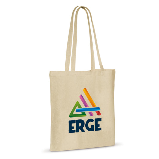 LT95155  Schultertasche aus Baumwolle, OEKO-TEX® 140 g/m², 38 × 42 cm