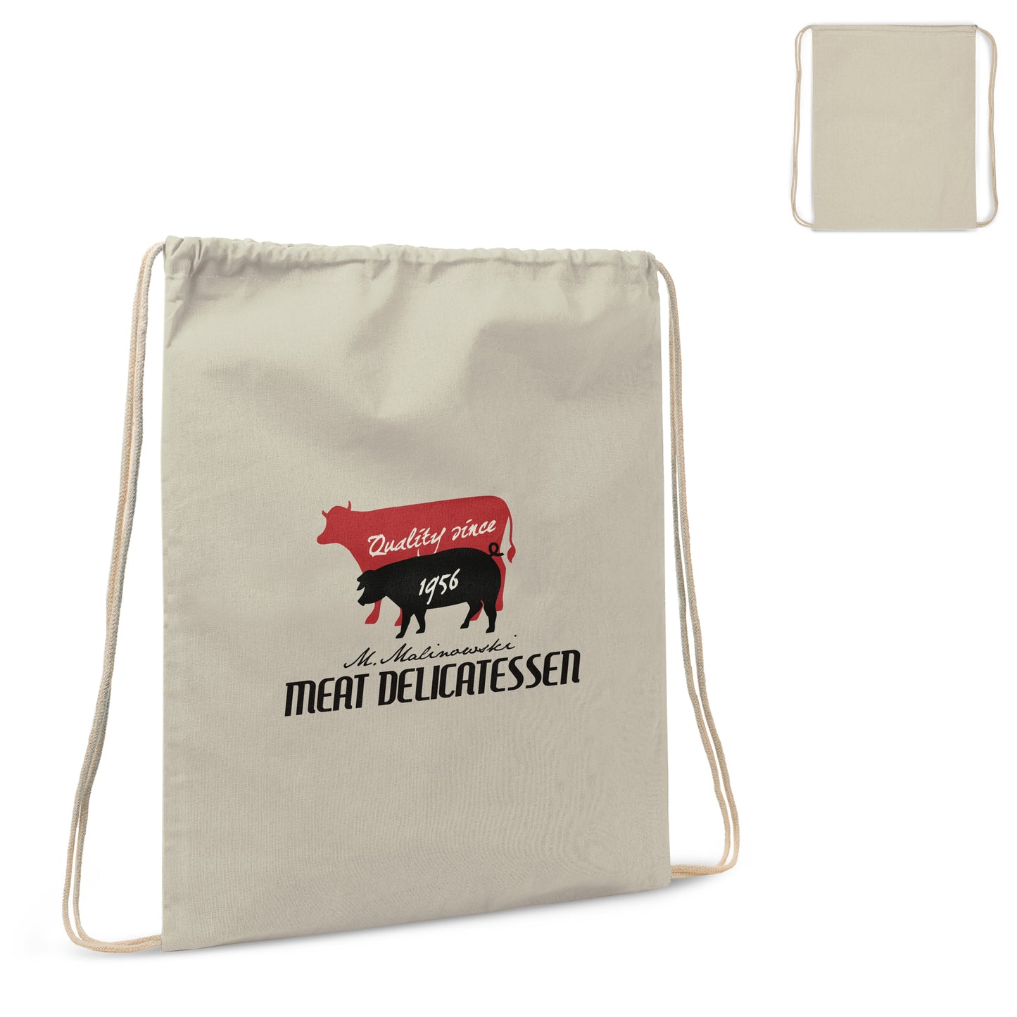 LT95204  Rucksack aus Baumwolle, OEKO-TEX® STANDARD 100, 140 g/m², 35 × 45 cm