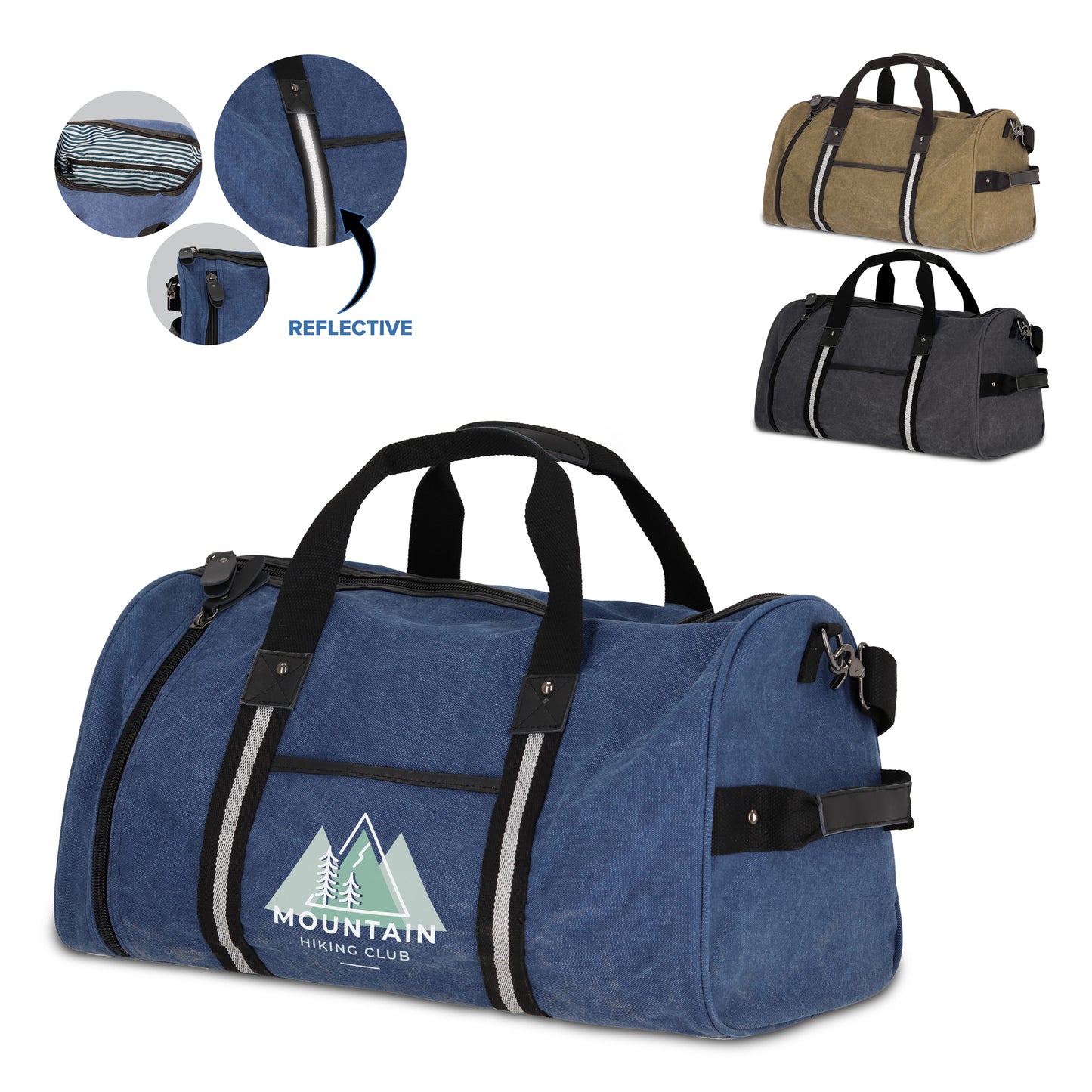 LT95298  Harper Sporttasche aus recyceltem Baumwoll-Canvas