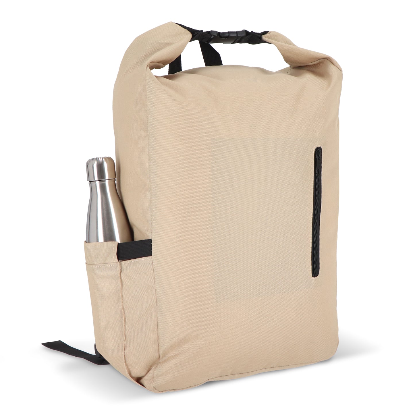 LT95323  R-PET 600D Rolltop-Rucksack mit Schnallenverschluss, 20 L