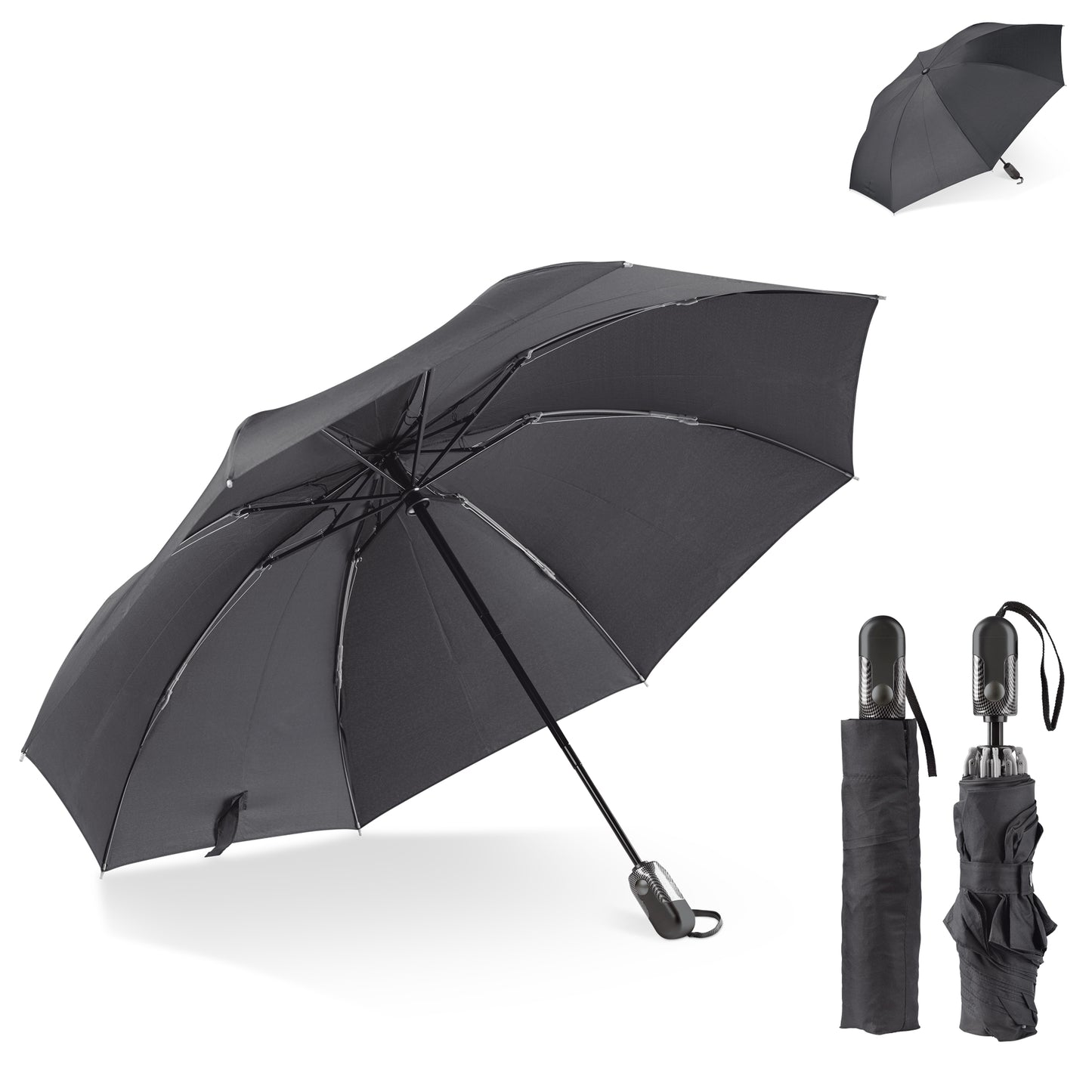 LT97100  Luxuriöser, umkehrbarer 23-Zoll-Regenschirm mit automatischer Öffnungs- und Schließmechanik.
