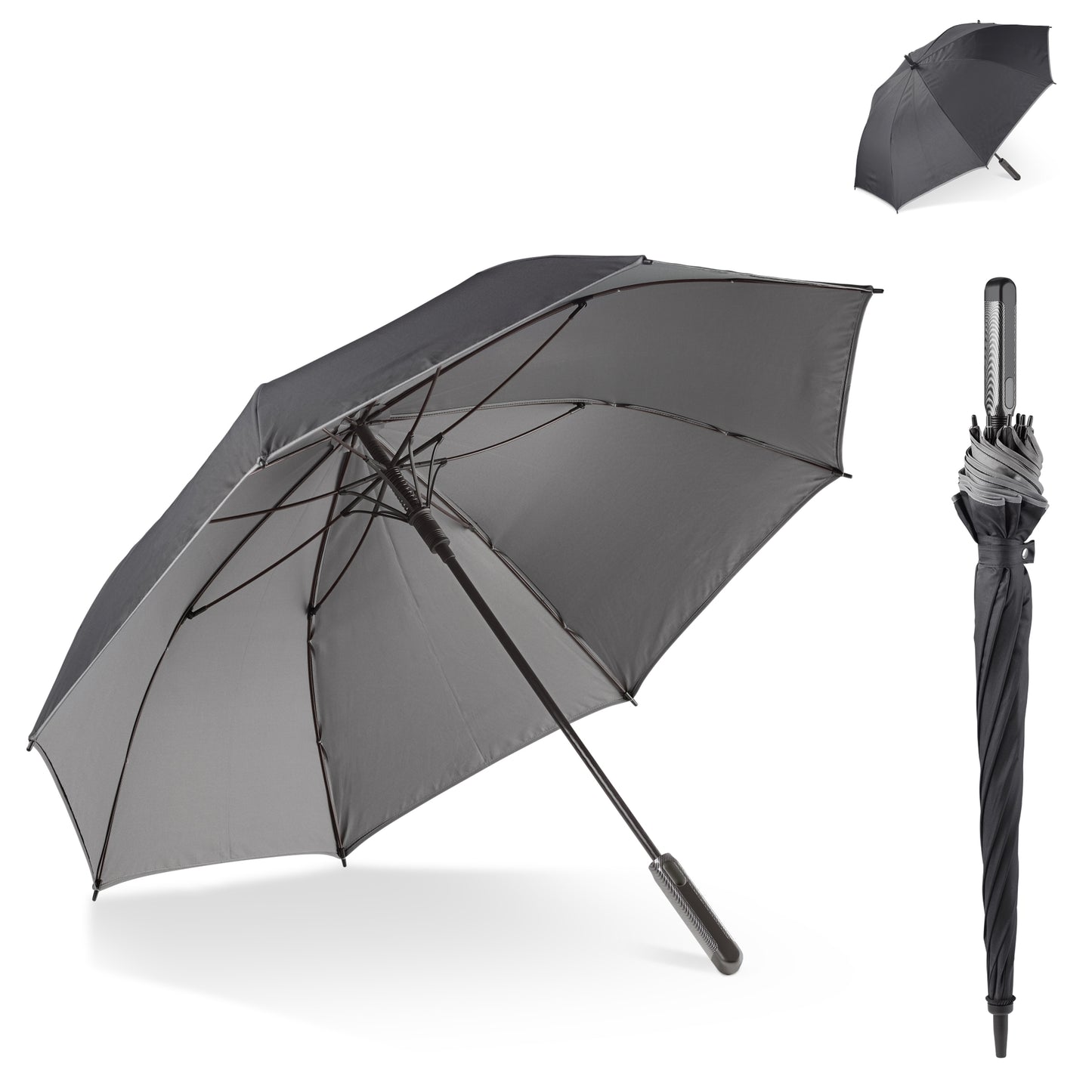 LT97101  Luxuriöser zweilagiger 25-Zoll-Regenschirm mit automatischer Öffnung.