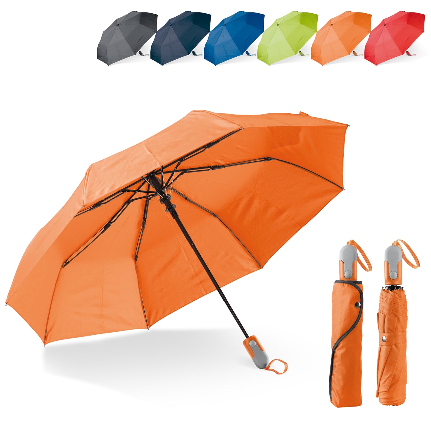 LT97102  Faltbarer 22-Zoll-Regenschirm mit Automatiköffnung.