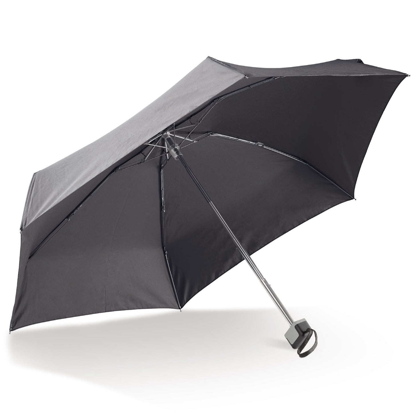 LT97108  Ultraleichter faltbarer 21-Zoll-Regenschirm mit Schutzhülle.