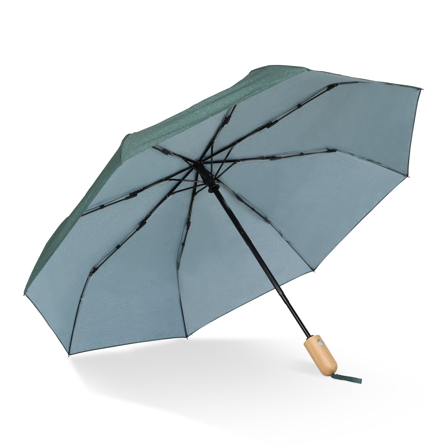 LT97112  21”-Faltregenschirm aus R-PET mit automatischer Öffnungsfunktion.