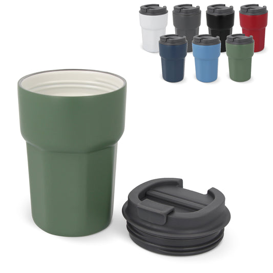 LT98728  Zambezi Keramik-Thermobecher mit Deckel, 350 ml