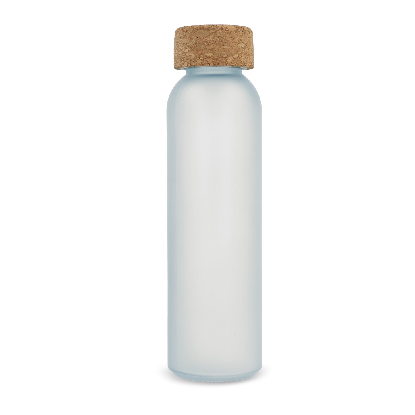 LT98880  Mattierte Recycling-Glasflasche mit Korkdeckel 500 ml