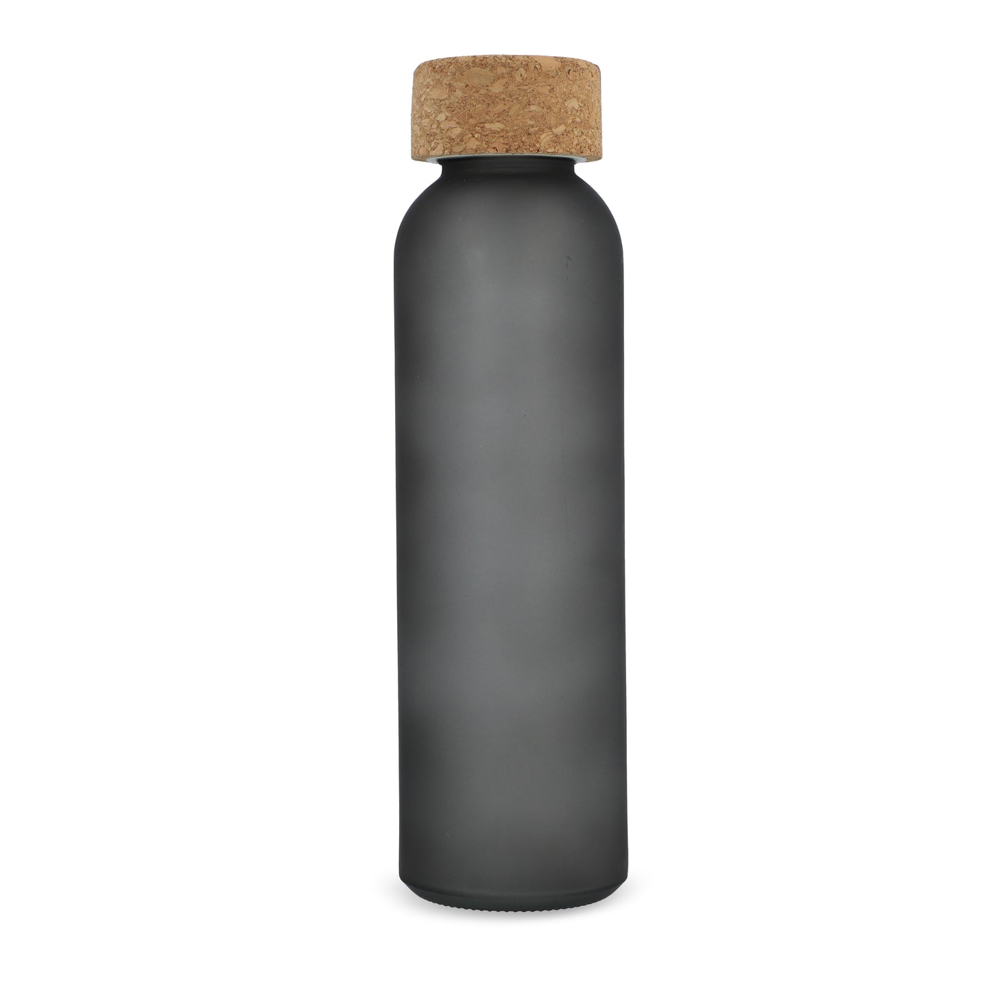 LT98880  Mattierte Recycling-Glasflasche mit Korkdeckel 500 ml