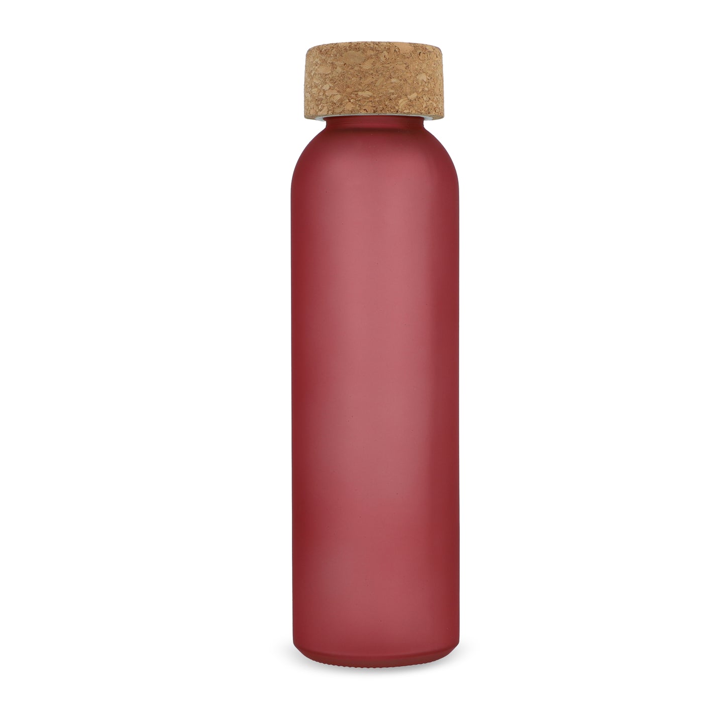 LT98880  Mattierte Recycling-Glasflasche mit Korkdeckel 500 ml